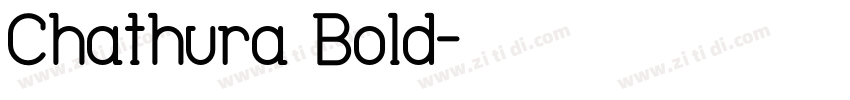 Chathura Bold字体转换